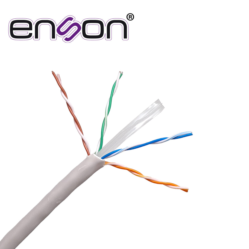 12261G305, Cable UTP Cat6, 23AWG CCA, 305Mts, Color Gris, Uso Interior