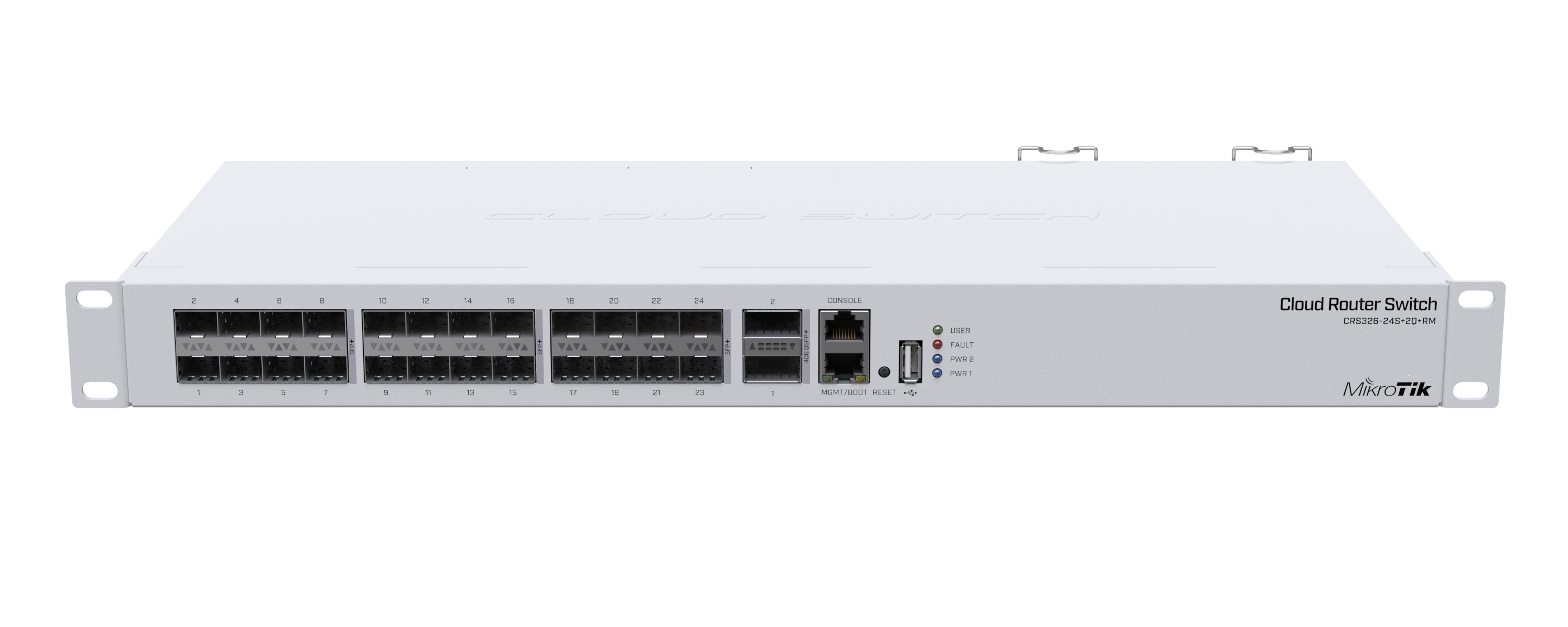CRS326-24S+2Q+RM, Switch 24 puertos SFP, 2 puertos 40G QSFP+