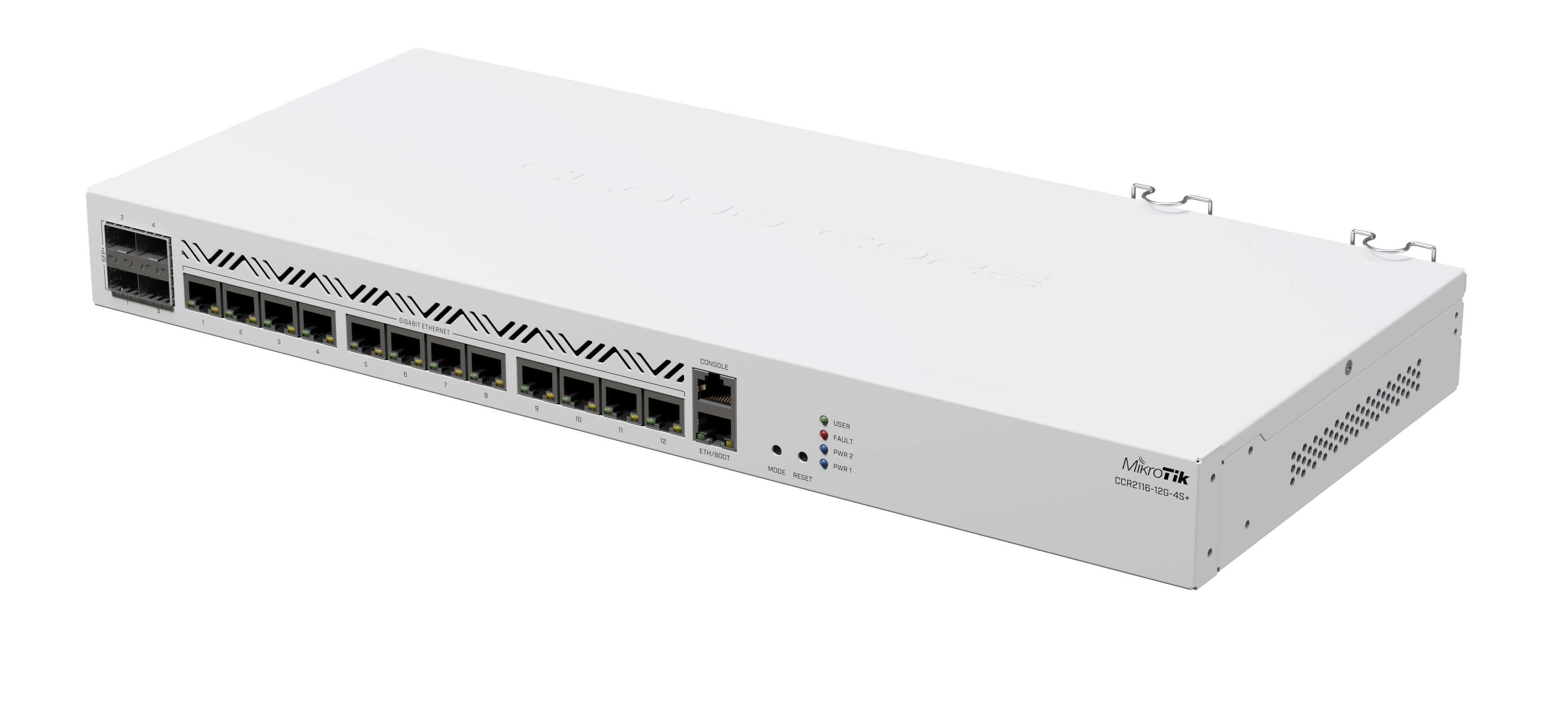 Router Mikrotik CCR2116-12G-4S+, Cloud Core, 16 Núcleos, 16GB RAM 13 Puertos GB, 4 SFP+