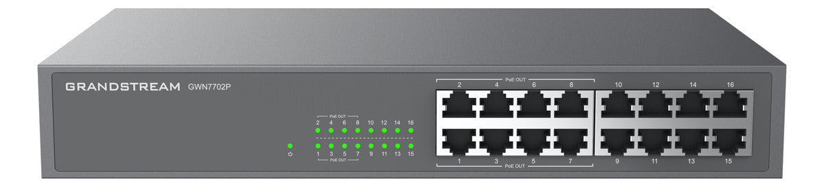 Switch PoE+ GWN7701P, No Administrable 8 Puertos 10 100 1000