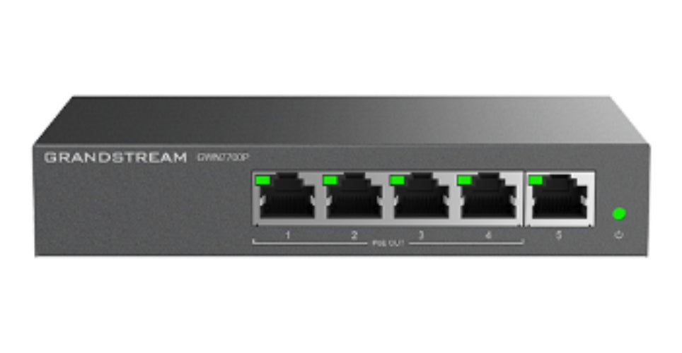 GWN7700P Switch PoE No Administrable Grandstream 5 Puertos