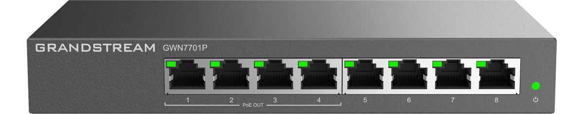 Switch PoE+ GWN7701P, No Administrable 8 Puertos 10 100 1000