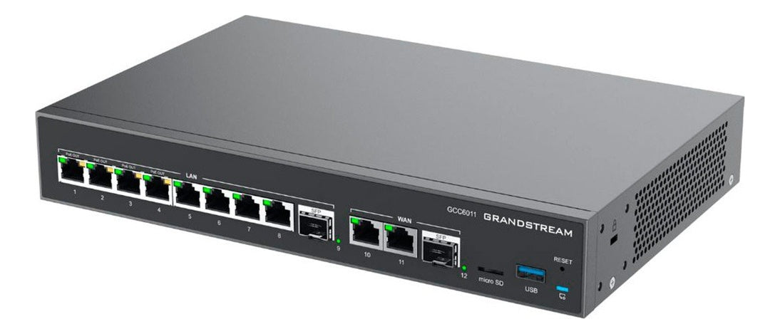 Grandstream GCC6011 4x1 Conmutador IP, Firewall, Ruteador VPN Y Switch