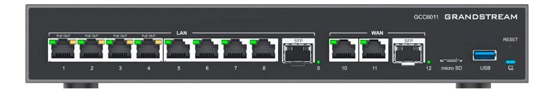 Grandstream GCC6011 4x1 Conmutador IP, Firewall, Ruteador VPN Y Switch