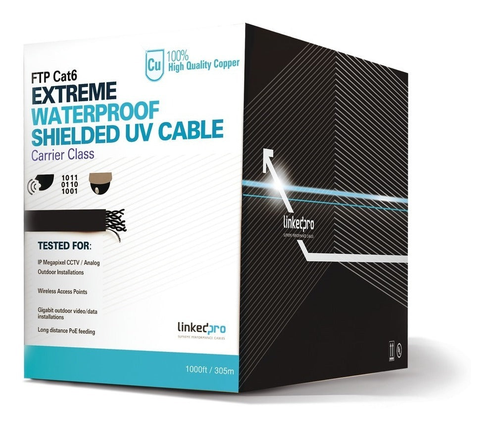 Linkedpro Procat6ext Categoría 6, 100% Cobre, Con Blindaje