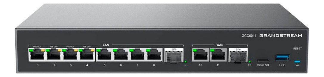 Grandstream GCC6011 4x1 Conmutador IP, Firewall, Ruteador VPN Y Switch