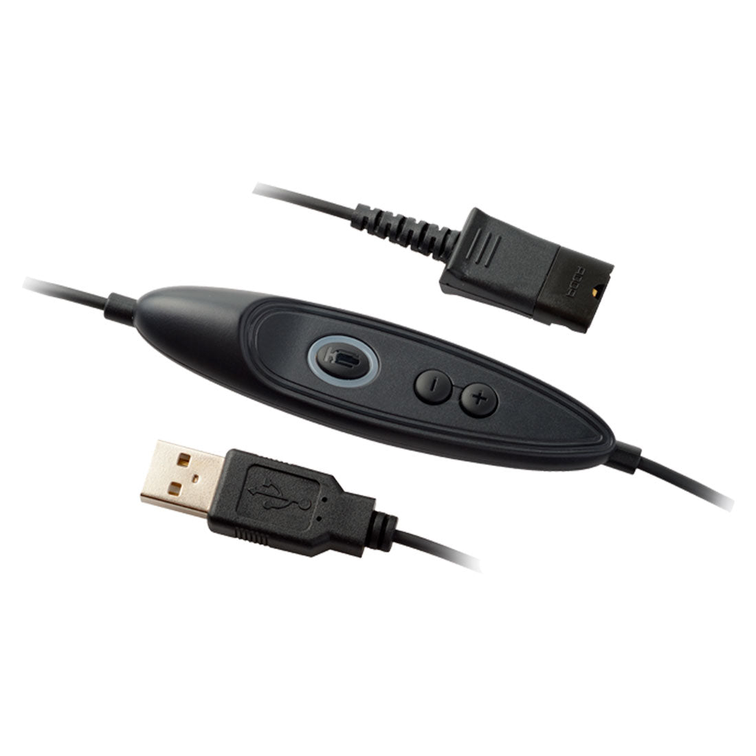 Addasound, DN1011, Cable de conexión de QD tipo Poly a USB-A, con controles
