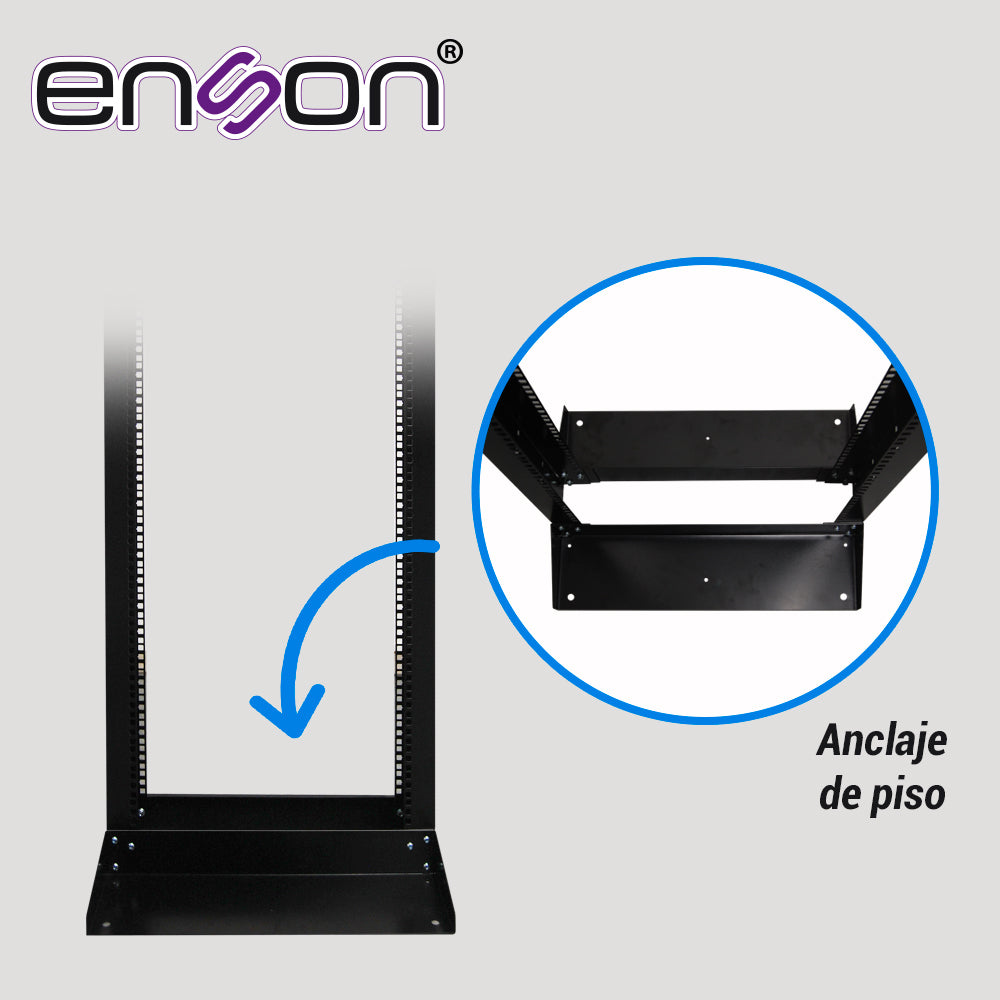 ENS-RACK244, Rack abierto 42UR dos postes