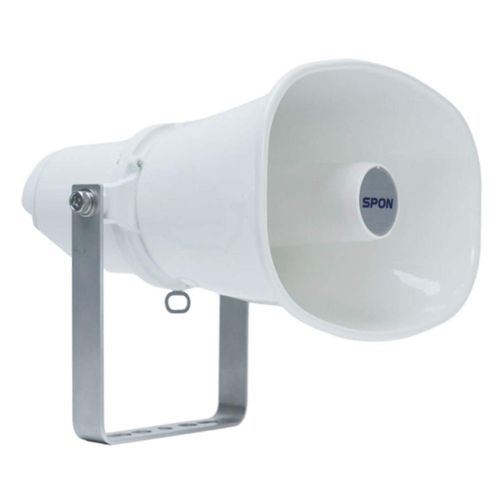 Bocina GEN-6392A01 IP/SIP uso exteriores IP66, PoE o 24V/1A, 10W máx, micrófono, metálica, contactos I/O