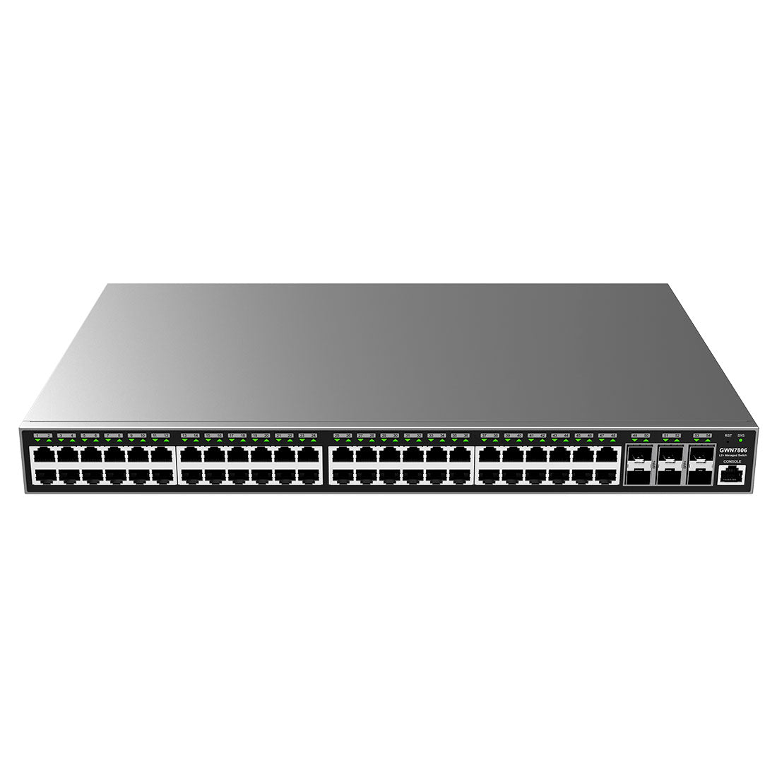GWN7806: Switch Administrable Capa 2+ con 48 x GigaEth y 6 x Giga SFP+