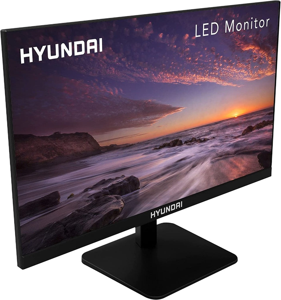 Monitor LED Hyundai HT24FOMBK01, Monitor Gamer Hyundai Serie 24FGM de 23.8", Resolución 1920 x 1080 (Full HD 1080p), 75Hz, Color Negro.