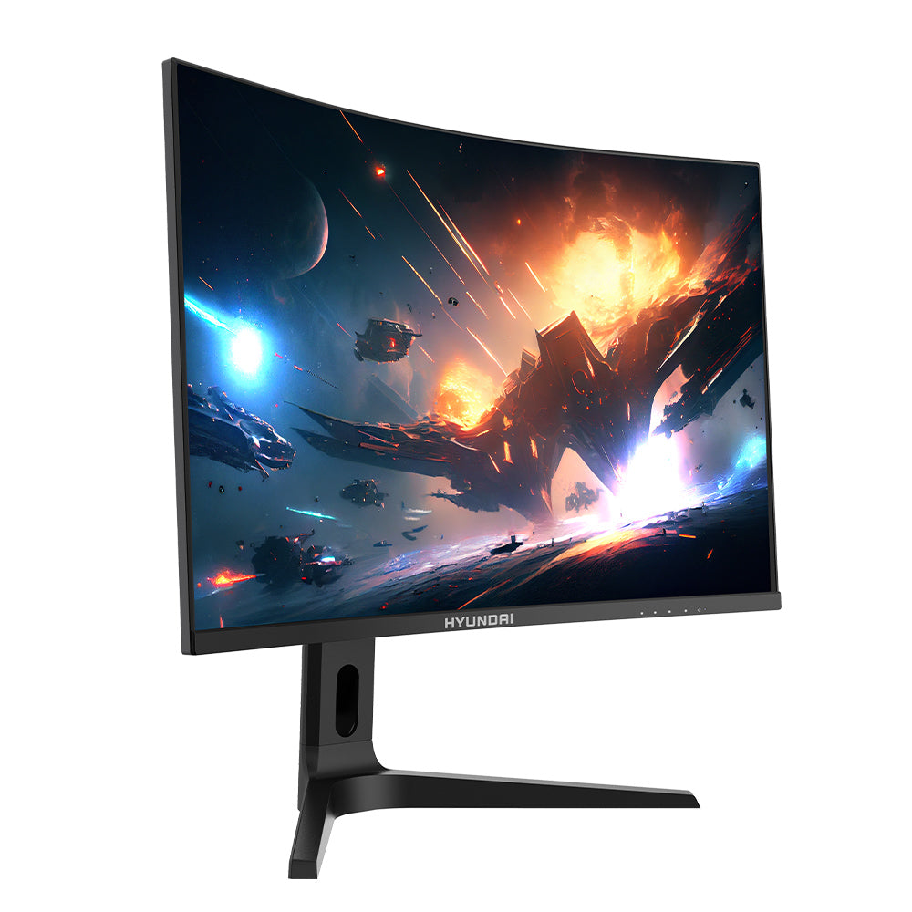Monitor Curvo Hyundai LEDs HT32CGMBK03, 32 Pulgadas Gaming, Full Hd, Hdmi, 165hz, 1ms, Color Negro