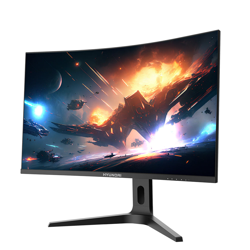 Monitor Curvo Hyundai LEDs HT32CGMBK03, 32 Pulgadas Gaming, Full Hd, Hdmi, 165hz, 1ms, Color Negro