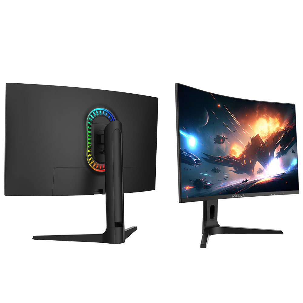 Monitor Curvo Hyundai LEDs HT32CGMBK03, 32 Pulgadas Gaming, Full Hd, Hdmi, 165hz, 1ms, Color Negro