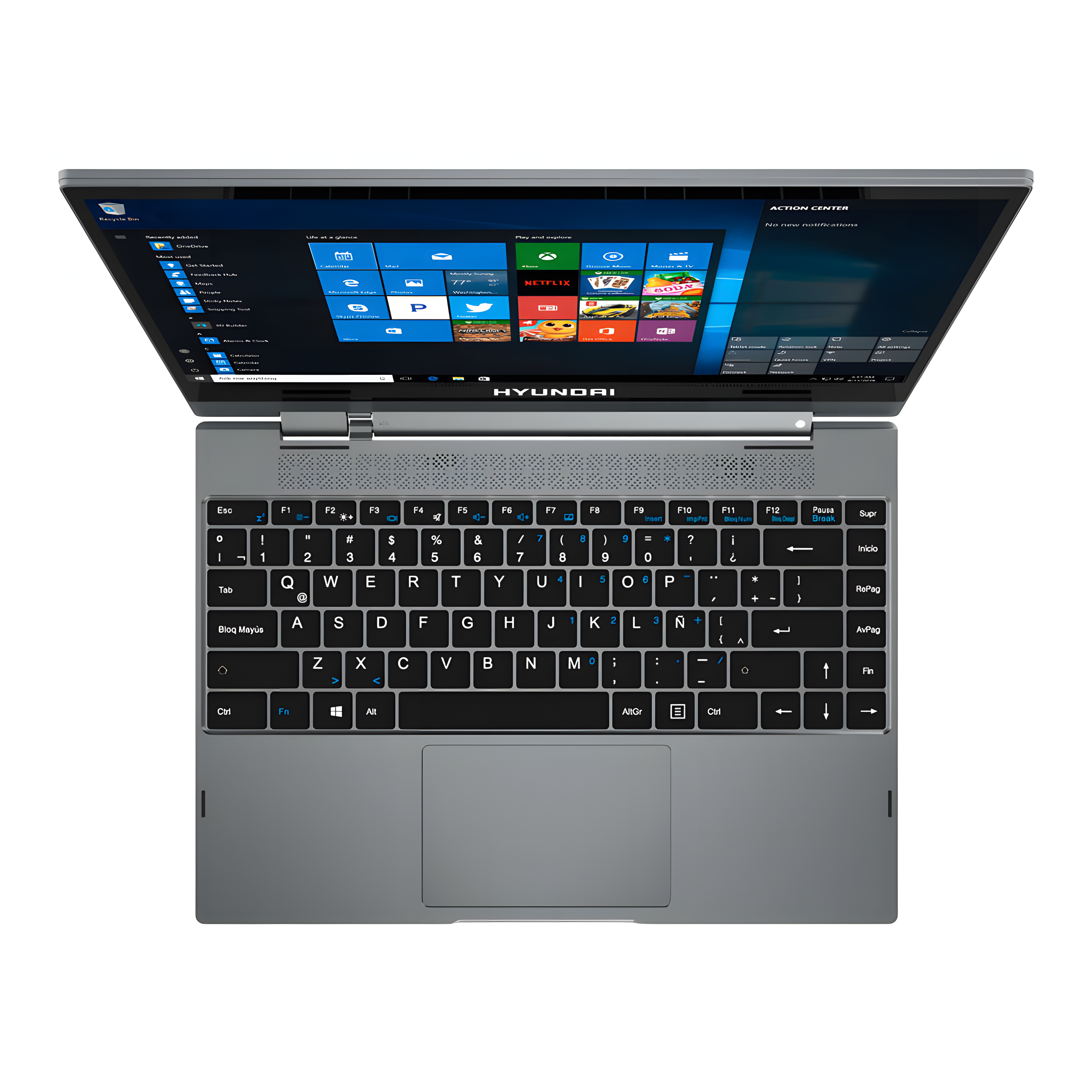 Laptop Hyundai HyFlip Plus HT14FBI781SG, Intel Core i7, 8GB RAM, 512GB SSD, Pantalla Touch, Windows 10 Home