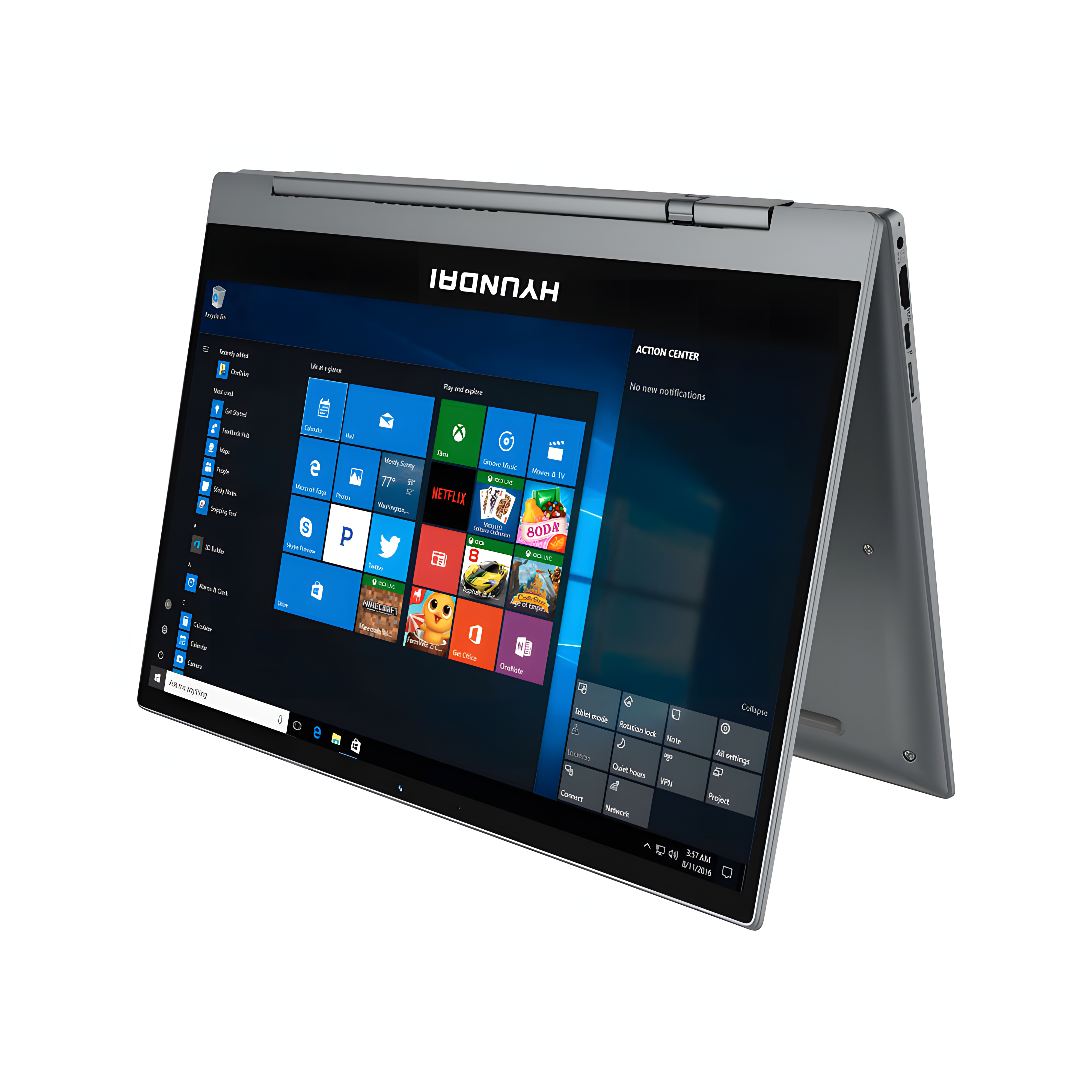 Laptop Hyundai HyFlip Plus HT14FBI781SG, Intel Core i7, 8GB RAM, 512GB SSD, Pantalla Touch, Windows 10 Home