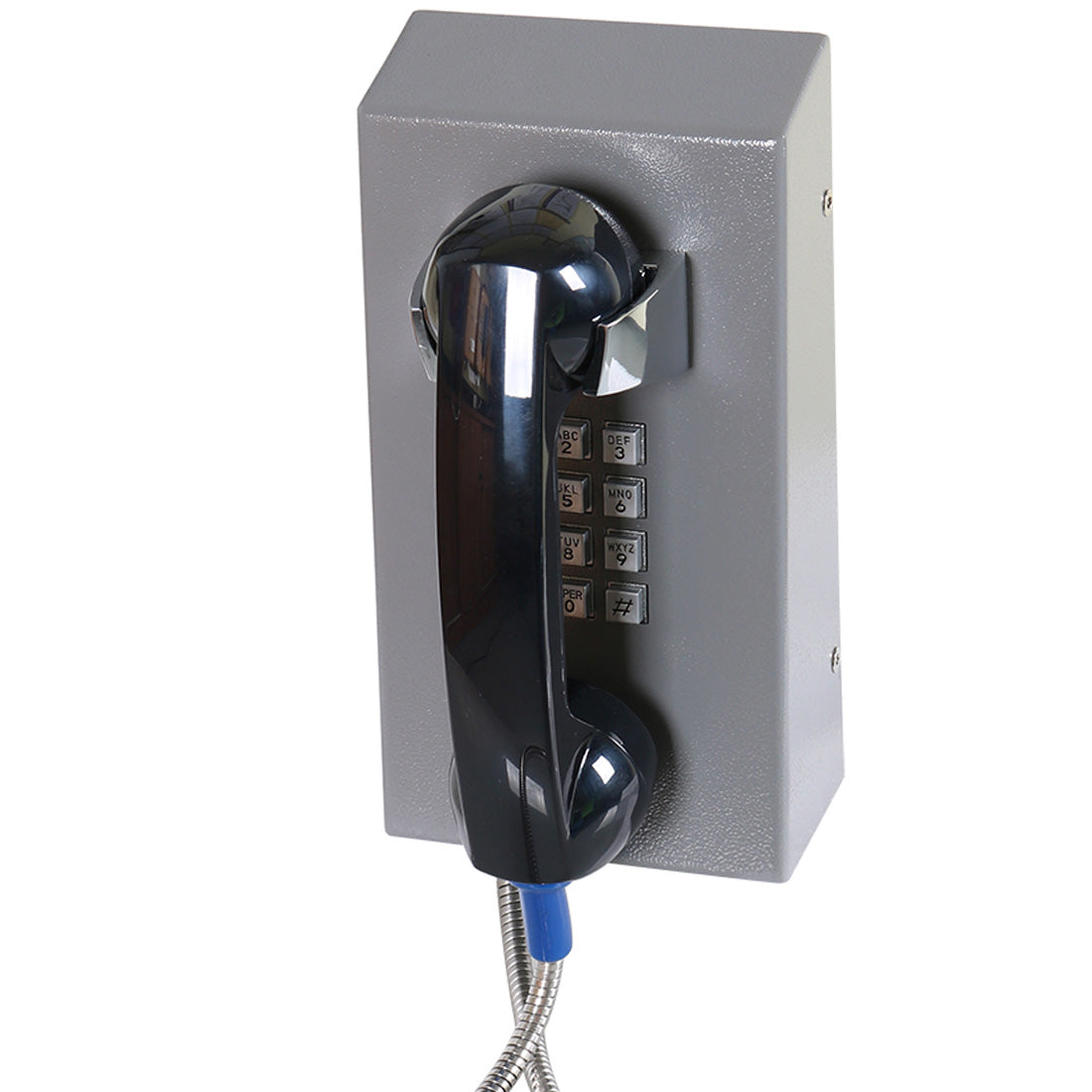 J&R Technology, JR201-FK-SIP-CRS, Teléfono IP/SIP antivandálico, acero pintado, 12 teclas, montaje en pared, 130x247x132mm