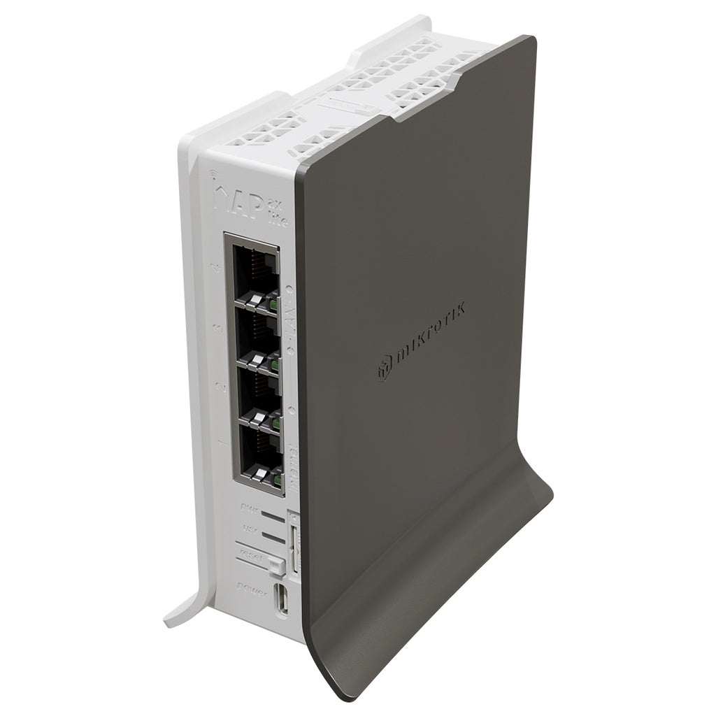 Router Mikrotik hAP ax lite LTE6 modelo L41G-2axD&FG621-EA, WiFi-6 de 2.4 GHz, 256 MB RAM RouterOS v7