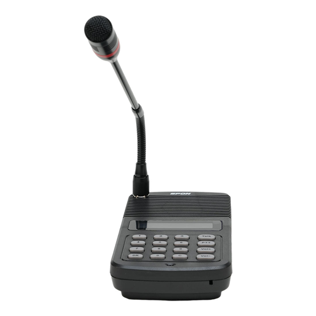 Spon, NAS-8526, Micrófono IP-SIP para voceo, teclado, micrófono y bocina, Alarma I/O, Audio I/O