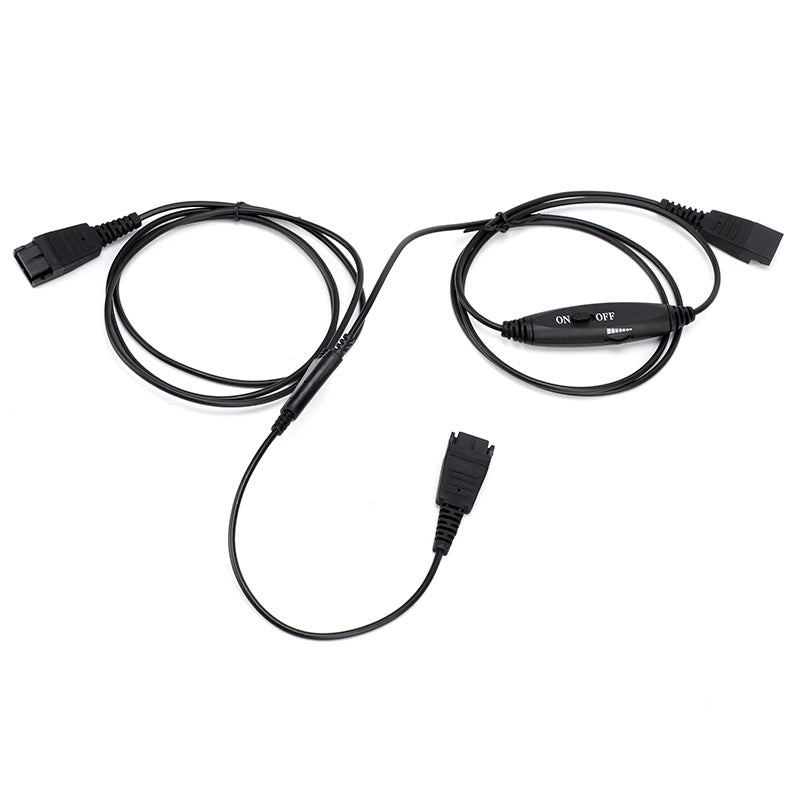 Vbet, QD-Y-05, Cable adaptador QD tipo Jabra a dos QD tipo Jabra para entrenamiento
