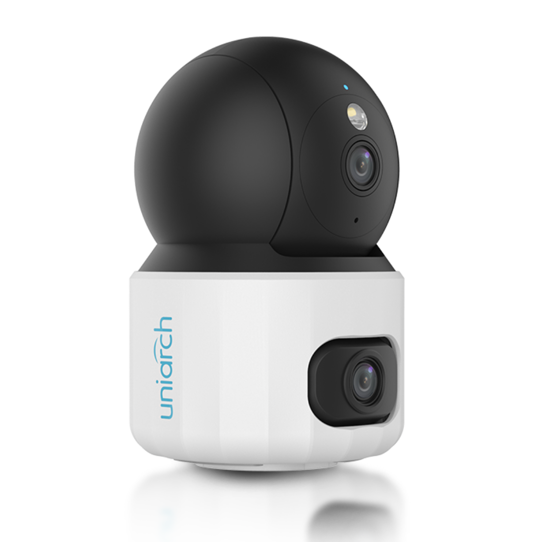 Uniarch, Uho-S3S-M33D, Cámara IP Mini PT WiFi, Doble lente 3MP+3MP