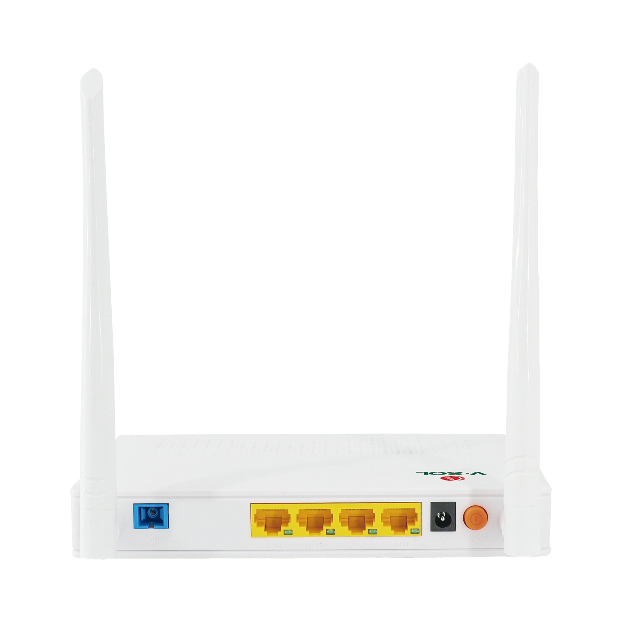 ONU Dual G/EPON con Wi-Fi en 2.4 GHz + 4 puertos LAN Gigabit, hasta 300 Mbps vía inalámbrico
