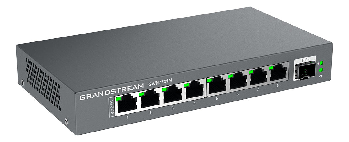Switch No Administrable GWN7701M Grandstream, 8 Puertos RJ45, 1 SFP+