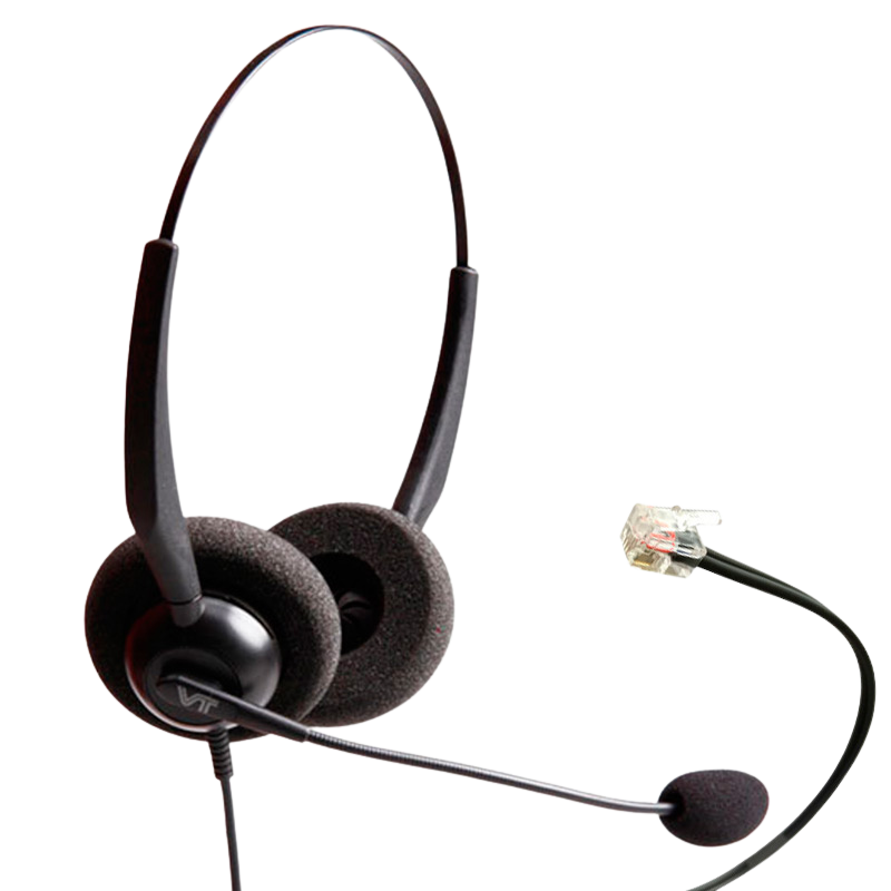 VT1000-OmniRJ9-D-02, Diadema binaural, Conector RJ9