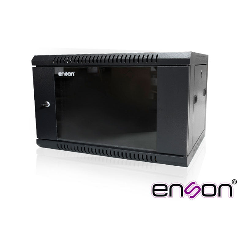 ENS-RKGB6U, Gabinete cerrado para piso o pared de 6UR