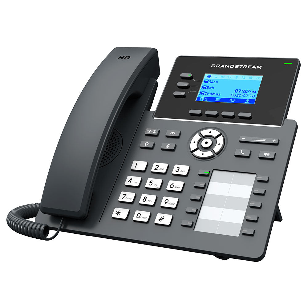 GRP2604, Teléfono IP Grado Operadora (Recepción), 3 líneas SIP con 6 cuentas, 10 botones BLF con gestión en la nube GDMS