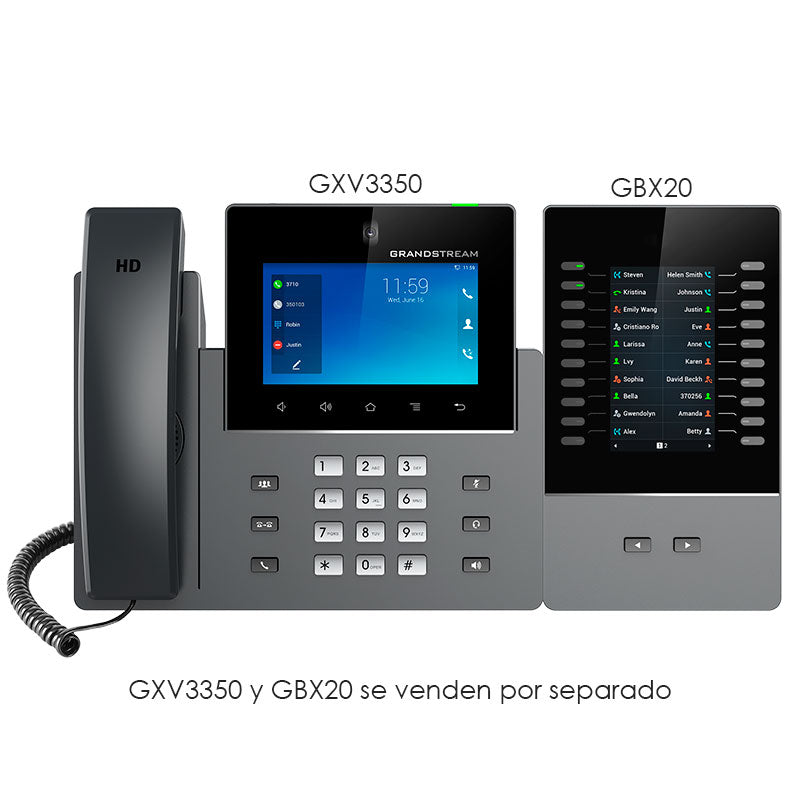 Grandstream GXV3350, Video-Teléfono IP Multimedia ANDROID 7"