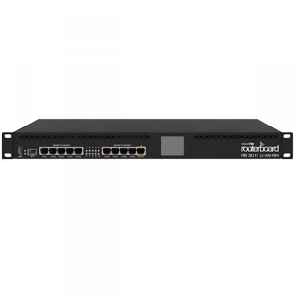 RB3011UiAS-RM, RB 10 Eth Gb 1.4Ghz CPU 1GB RAM SFP LN5 rack