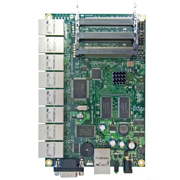 RB493, Routerboard Mikrotik 300Mhz de Procesador, 64MB de RAM, 9 Puertos 10/100