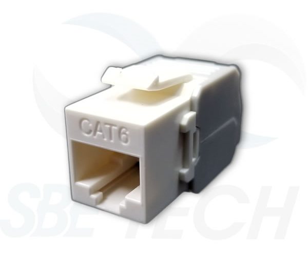 SBE-JACKC6S-WT, Jack Categoria 6, Blanco, Autoponchable