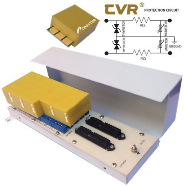 SP-25TVR-AMPH, Protector para 25 líneas telefónicas con 25 cartuchos TVR