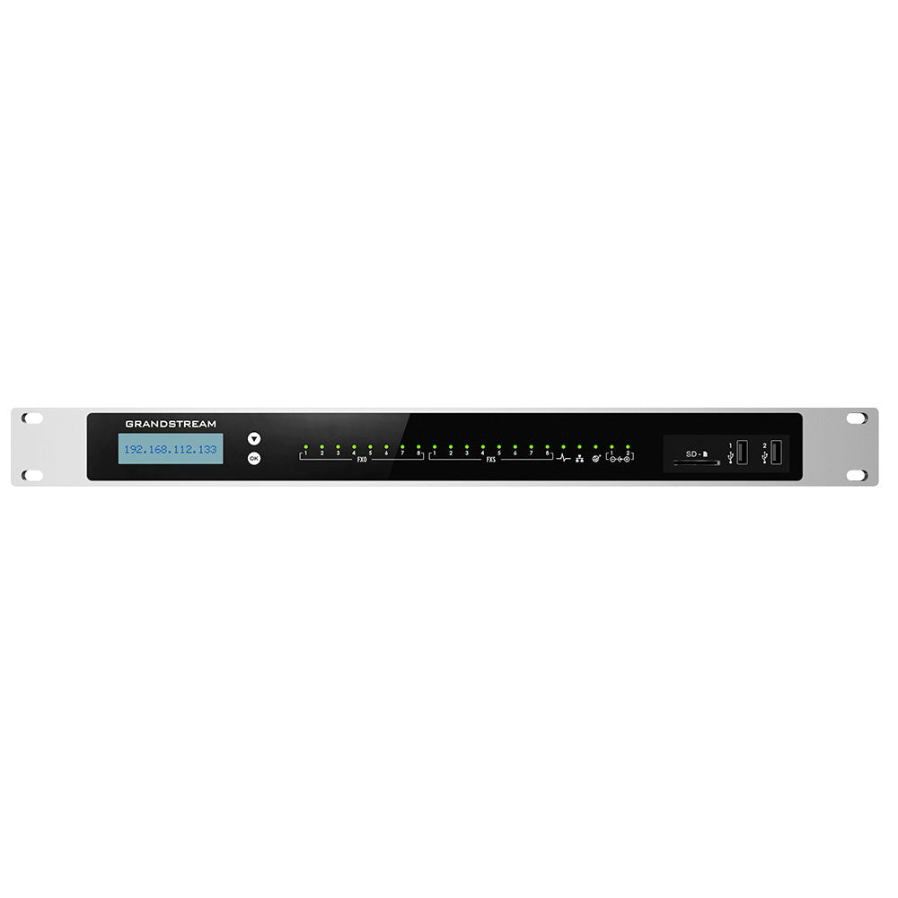 Grandstream UCM6308A, Conmutador IP, 8 líneas, 1500 usuarios, 200 llamadas simultáneas, Audio Series