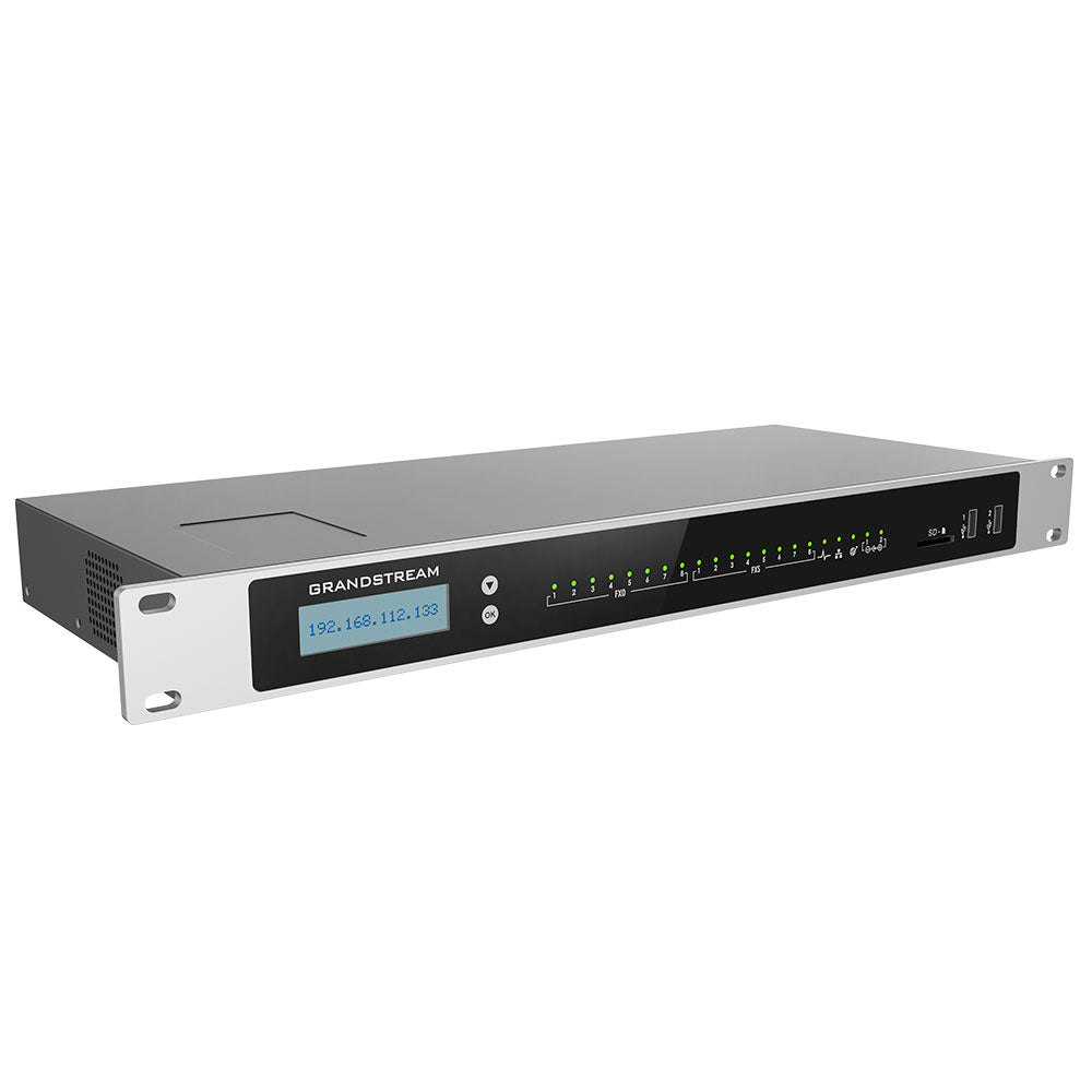 Grandstream UCM6308A, Conmutador IP, 8 líneas, 1500 usuarios, 200 llamadas simultáneas, Audio Series