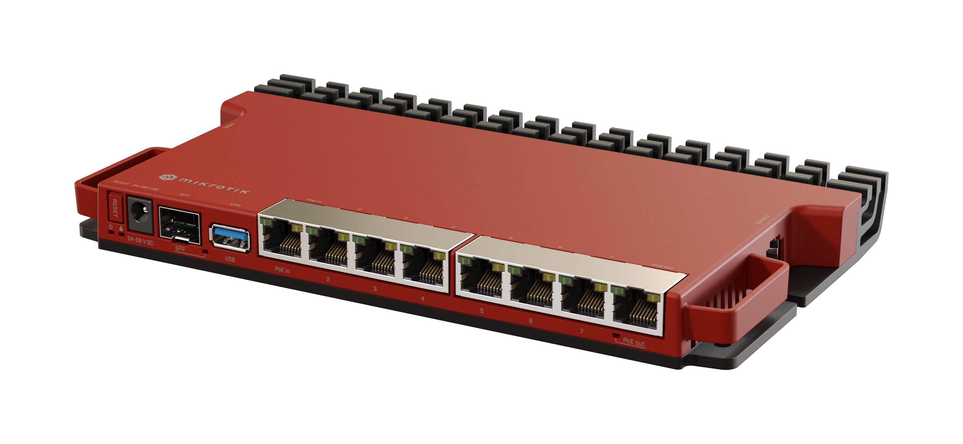 MikroTik L009UiGS-RM: Router de Alto Rendimiento con CPU de 800MHz, 512MB de RAM, 8 Puertos Gigabit Ethernet y 1 Puerto SFP