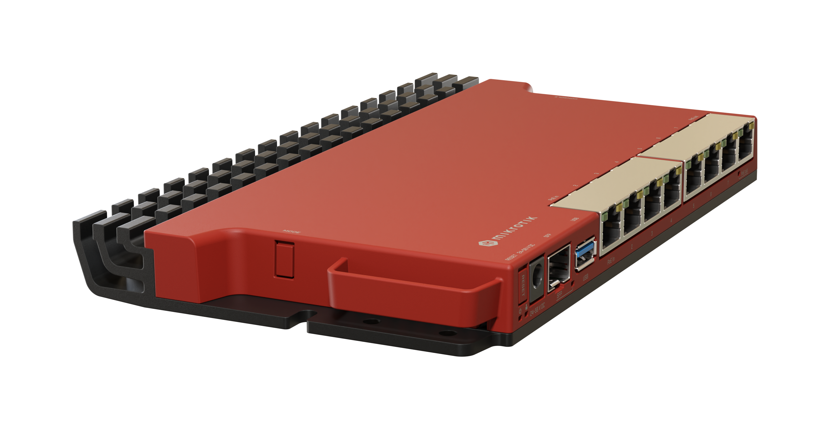 MikroTik L009UiGS-RM: Router de Alto Rendimiento con CPU de 800MHz, 512MB de RAM, 8 Puertos Gigabit Ethernet y 1 Puerto SFP