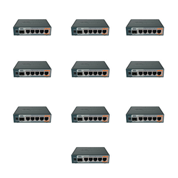 Paquete 10 RB760iGS, Mikrotik hEX S, Ruteador 5xGigaEth, Ranura SFP