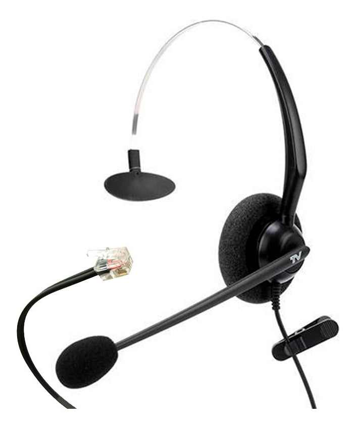 Diadema Monoaural VT2000-NC-RJ9-03-M Para Teléfonos Grandstream, Yealink y Snom