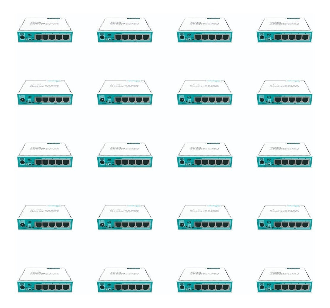 Paq 20 Routerboard Hex Rb750gr3 Blanco/turquesa 100v/240v