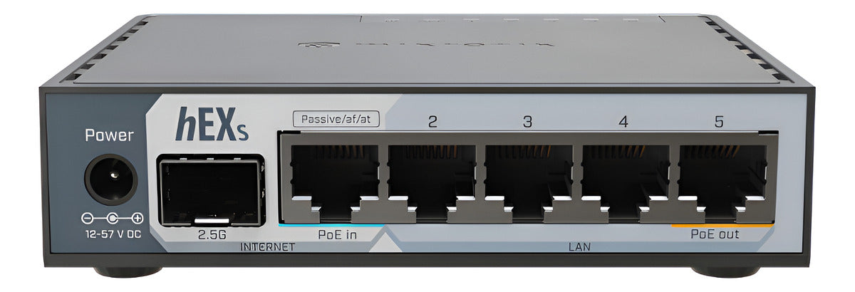 Ruteador Mikrotik E60iUGS, hEX S, USB, PoE, 5 Puertos Gigabit , 1 Puerto SFP