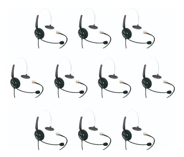 Paq10 Vt1000-omnirj9-01 Diadema Telefónica Monoaural Con Rj9