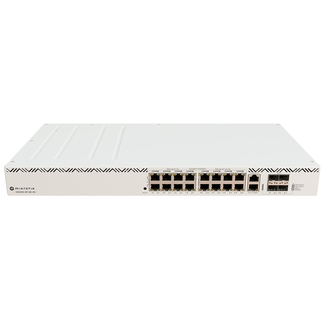 Mikrotik, CRS320-8P-8B-4S+RM, Switch PoE CPU 800Mhz, RAM 256 MB, 17xGigaEth, 8xPoE, 8xPoE++, 4 SPF+ 10GEth, RouterOS L5 v7