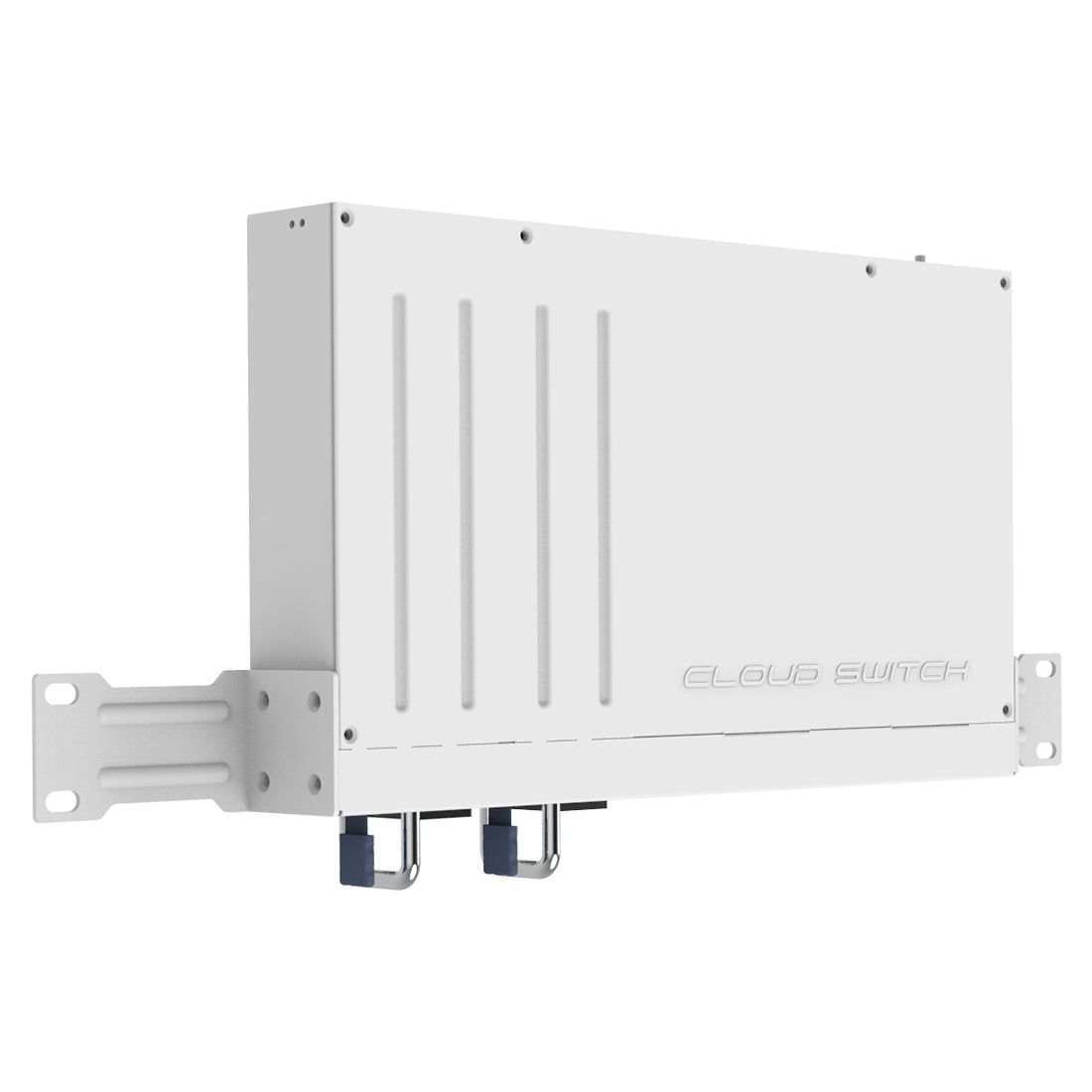 Mikrotik, CRS504-4XQ-IN, Switch CPU 650MHz, 64MB RAM, 1 Eth 10/100, 4 QSFP28 100G, CA/CD y 802.3bt PoE-in, RouterOS