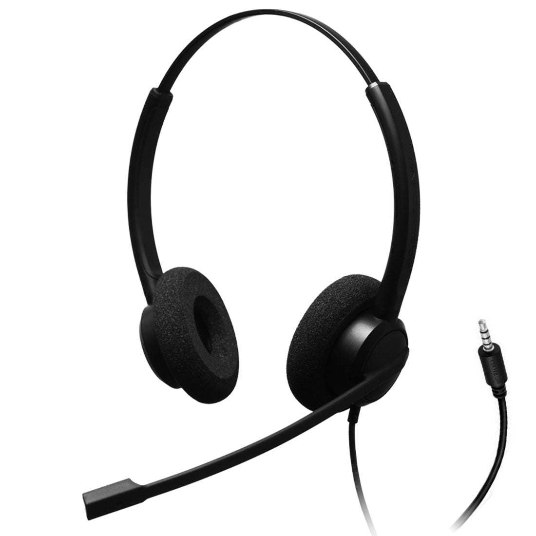 Addasound, CRYSTAL 2732 3.5mm, Diadema con cancelación de ruido, 3.5mm (Binaural). Ideal para Grandstream DPs o WPs