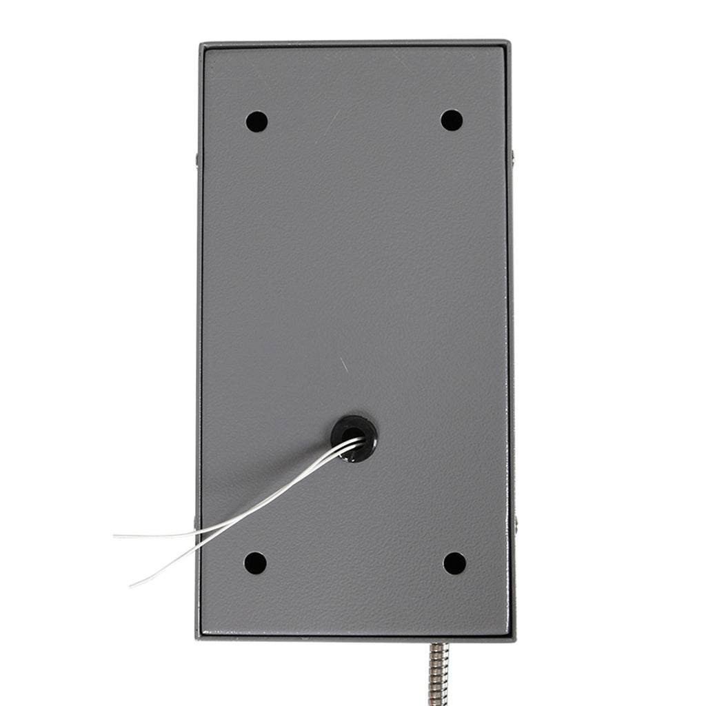 J&R Technology JR201-FK-Analog-CRS, Teléfono Análogo antivandálico, acero pintado, 12 teclas, montaje en pared, 130x247x132mm