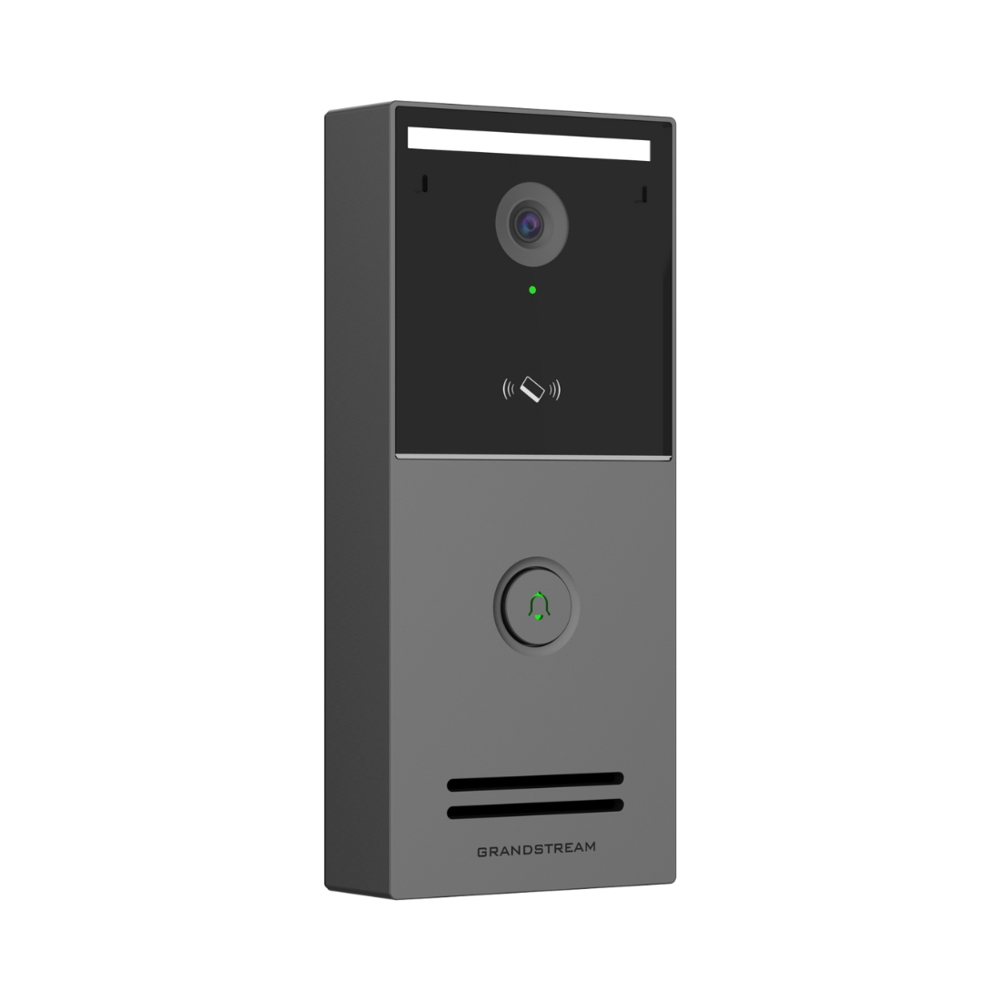 Grandstream, GDS3726, Video Portero SIP/VoIP 4MP, 1 botón de timbre, Onvif, RFDI, Metálico, IP66, IK10, WDR 120dB, IR 5m, IA ISP, 2 relays, PoE/af ó 9-36Vcc