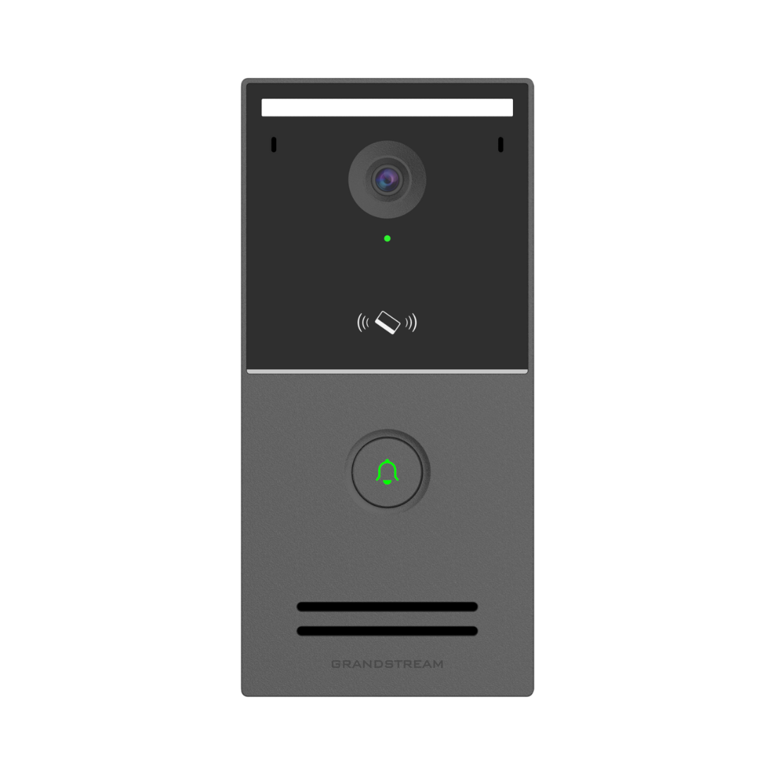 Grandstream, GDS3727, Video Portero SIP/VoIP 4MP, WiFi-6, 1 botón de timbre, Onvif, RFDI, plástico, IP66, IK07, WDR 120dB, IR 5m, IA ISP, 1 relay, PoE/af ó 12Vcc